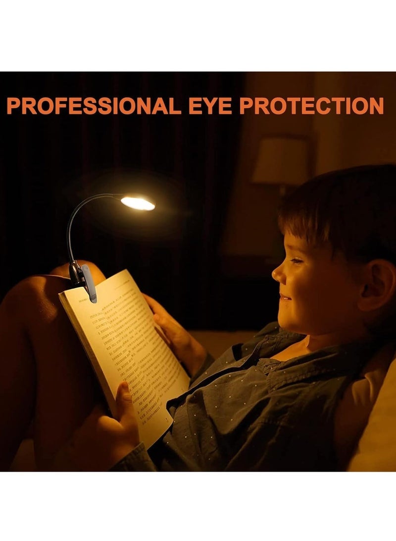 Reading Light with Clip, 12 LED Lamp, 3 Color Temperatures, Lightweight Reading Lights for Books in Bed, Up to 60 Hours Eye-Friendly Lighting - Image 5